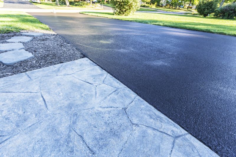 Blacktop Driveway with Smooth Finish