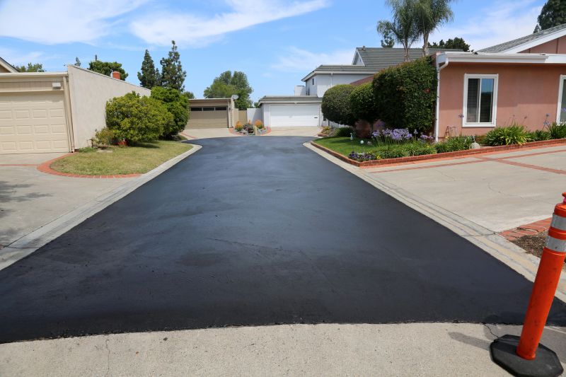 Blacktop Driveway with Smooth Finish